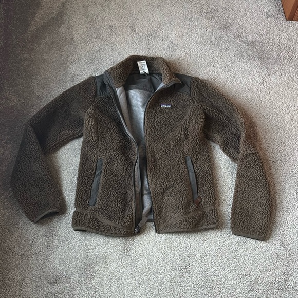 Patagonia Jackets & Blazers - Patagonia Brown Full Zip Teddy Fleece SIZE M